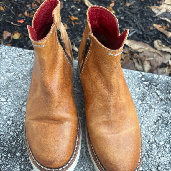 Bed Stu Lydyi platform Leather Ankle Boots Size 7 - Picture 6 of 12